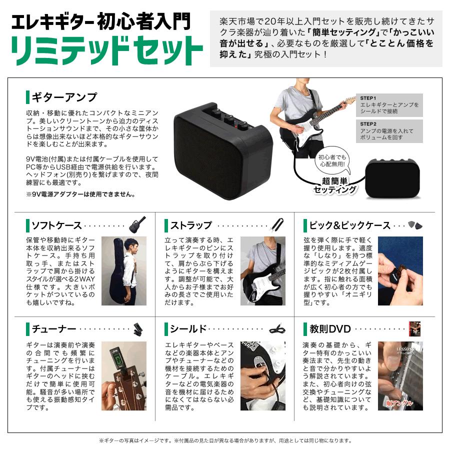 エレキギター ブラックマット仕様 SELDER STC-04 リミテッドセット