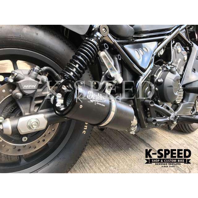 K-SPEED Diabolus RB0079 Bom Slip-on Exhaustfor Rebel250/500 HONDA