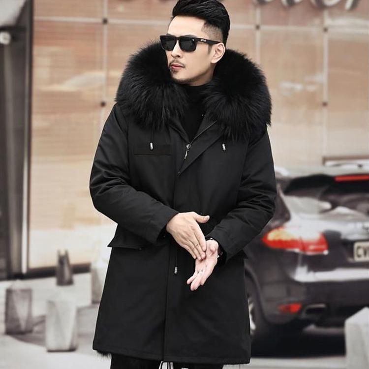 メンズ モッズコート 裏起毛 裏ボア 毛皮コート ファーコート