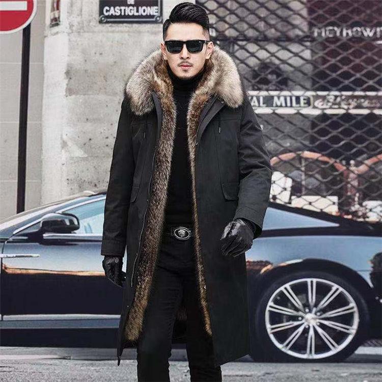 メンズ モッズコート 裏起毛 裏ボア 毛皮コート ファーコート