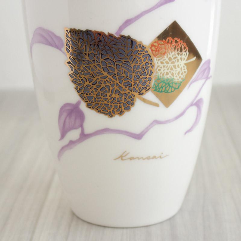 花瓶 23cm フラワーベース 花器 雑貨 レトロ 山本寛斎 kansai fine