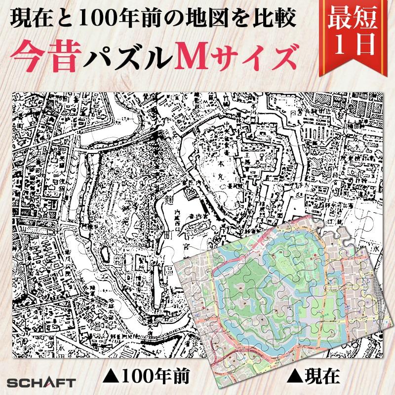 100年前 地図 現代 明治期 比較 ジグソーパズル 土地 地理 【今昔