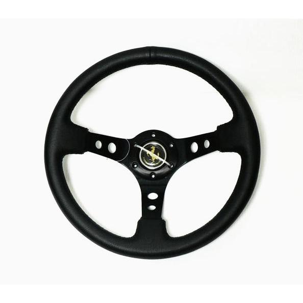 深さ80mm！ ディープコーン レザーステアリング 33Φ(パイ) : エス