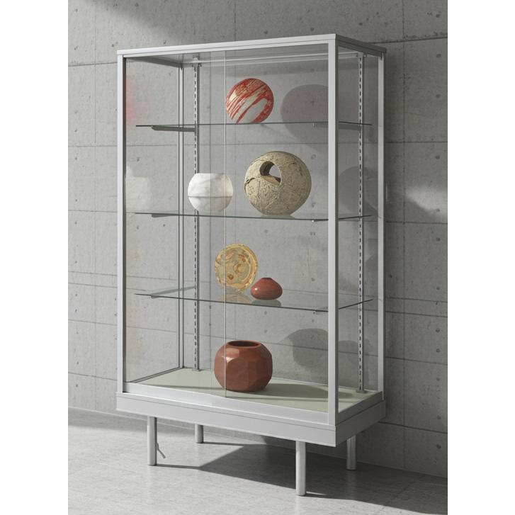 業務用ガラスケース ショーケース 幅90奥行45高さ152.8cm : スズキ陳列