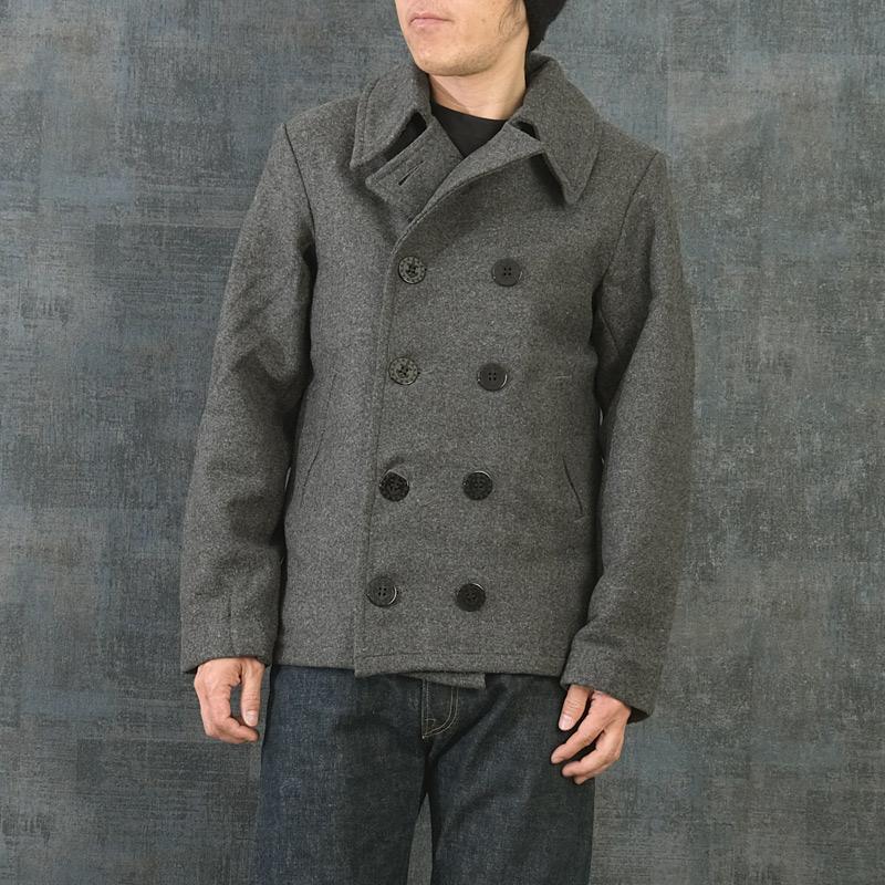 YMCLKY 米軍タイプ NAVY Pコート グレー JC043YN メンズ ピーコート 冬