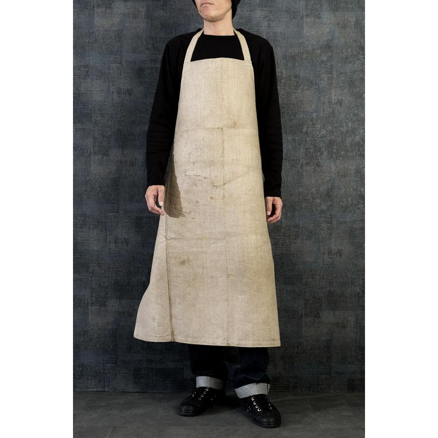 スウェーデン軍 WW2 リネンエプロン デッドストック ワーク ワーカー