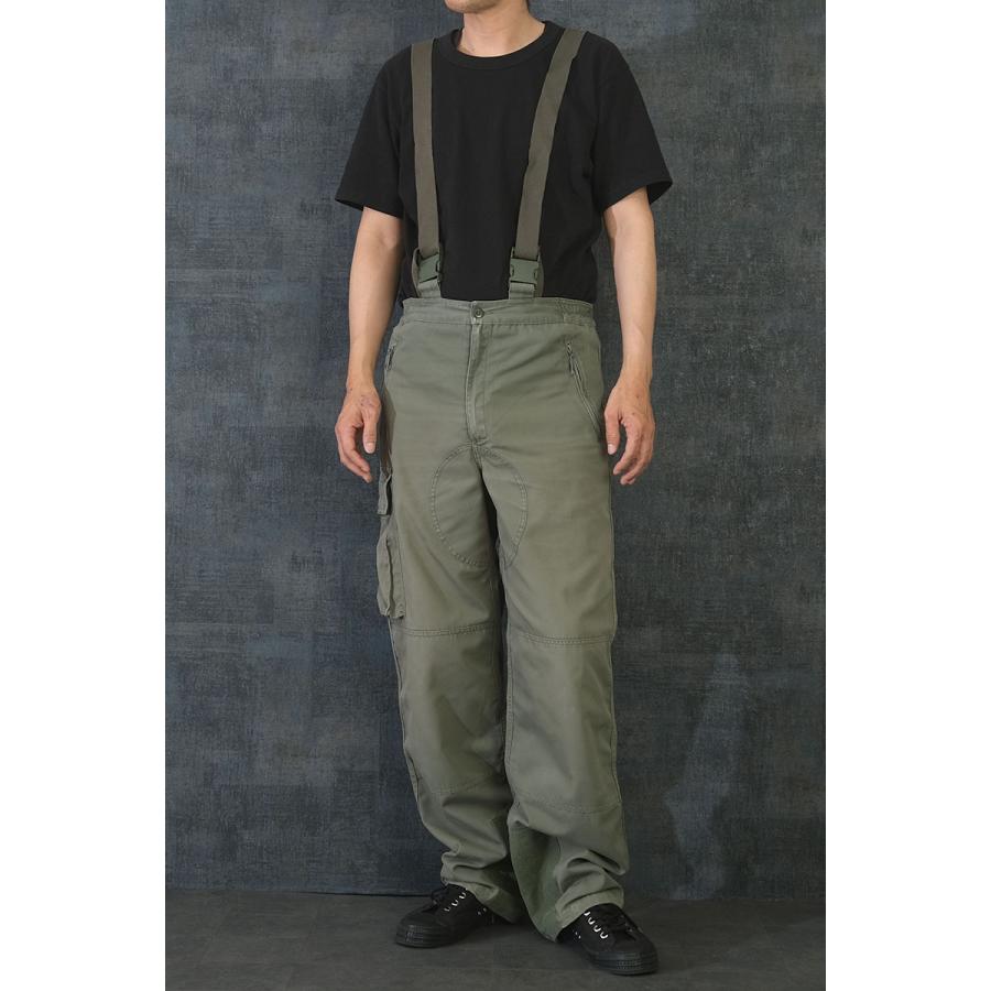 フランス軍 AF サスペンダーパンツ オリーブ USED 仏軍 Air Force エア