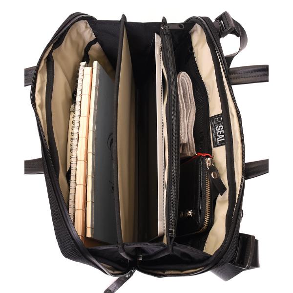 SEAL オーガナイザービジネスバッグ メンズ 防水 本革 日本製 : SEAL