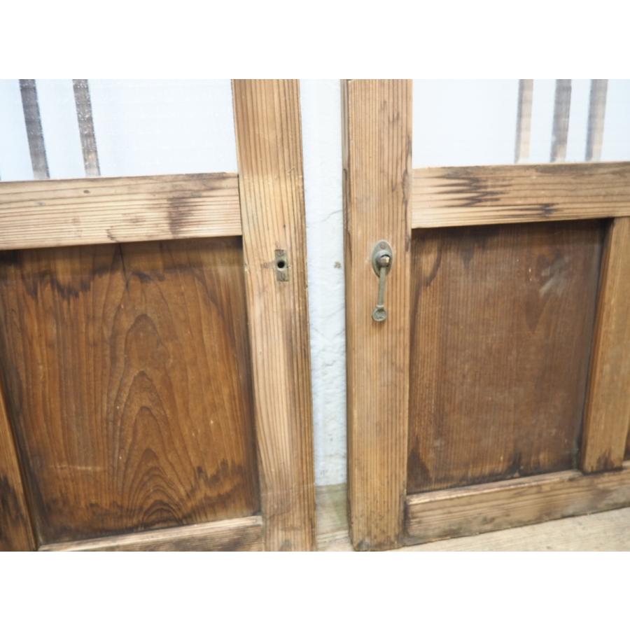 タY0513◇【H176cm×W90,5cm】×2枚◇アンティーク◇格子デザインの古い