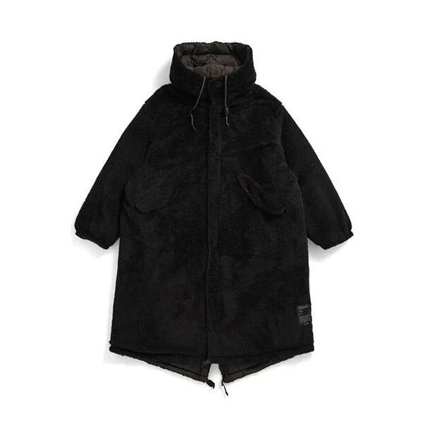 TAION（タイオン） 体温 リバーシブル ダウン×ボア モッズジャケット