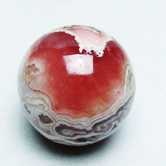 インカローズ ロードクロサイト 丸玉 33mm t145-1721 : 誠安天然石専門