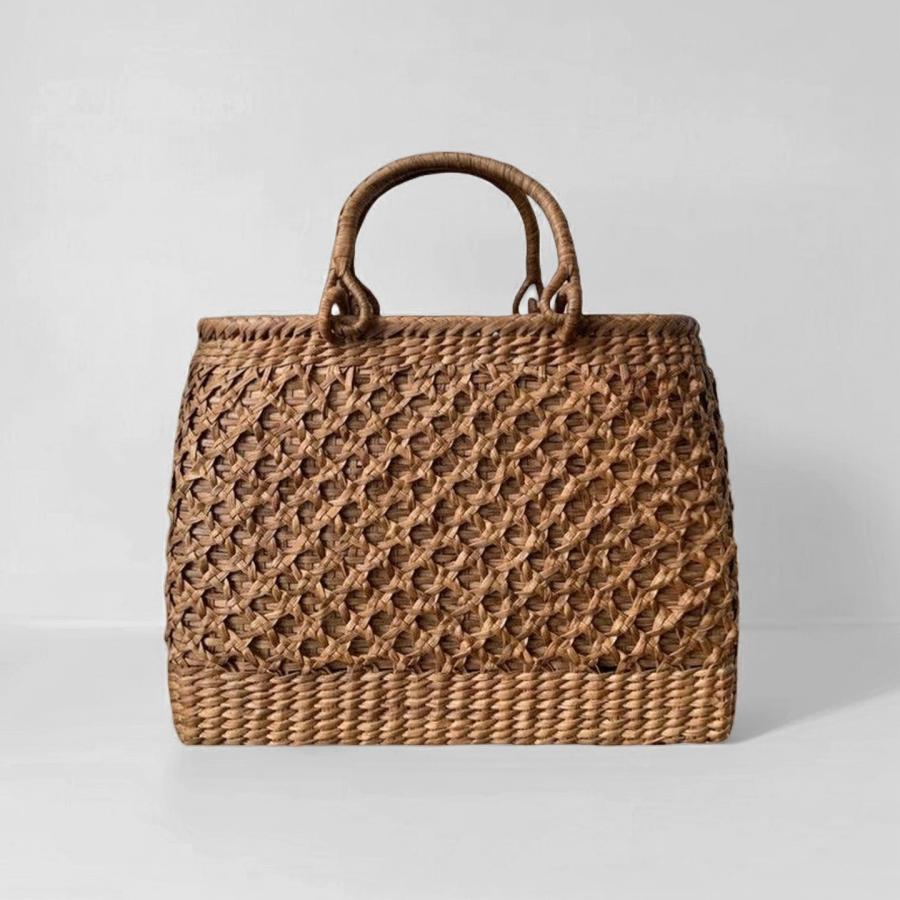 山葡萄 山葡萄かごバッグ 手作り 籠バッグ 二重編み 内布あり 和服