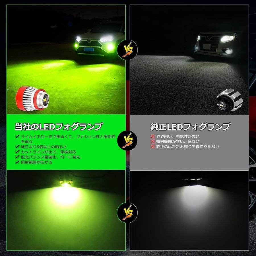 フォグランプ L1B LED 純正LEDフォグ交換用 ライムイエロー 車検対応