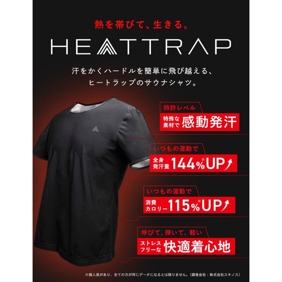 ヒートラップ公式】ヒートシャツ サウナシャツ 発汗 防臭 着圧
