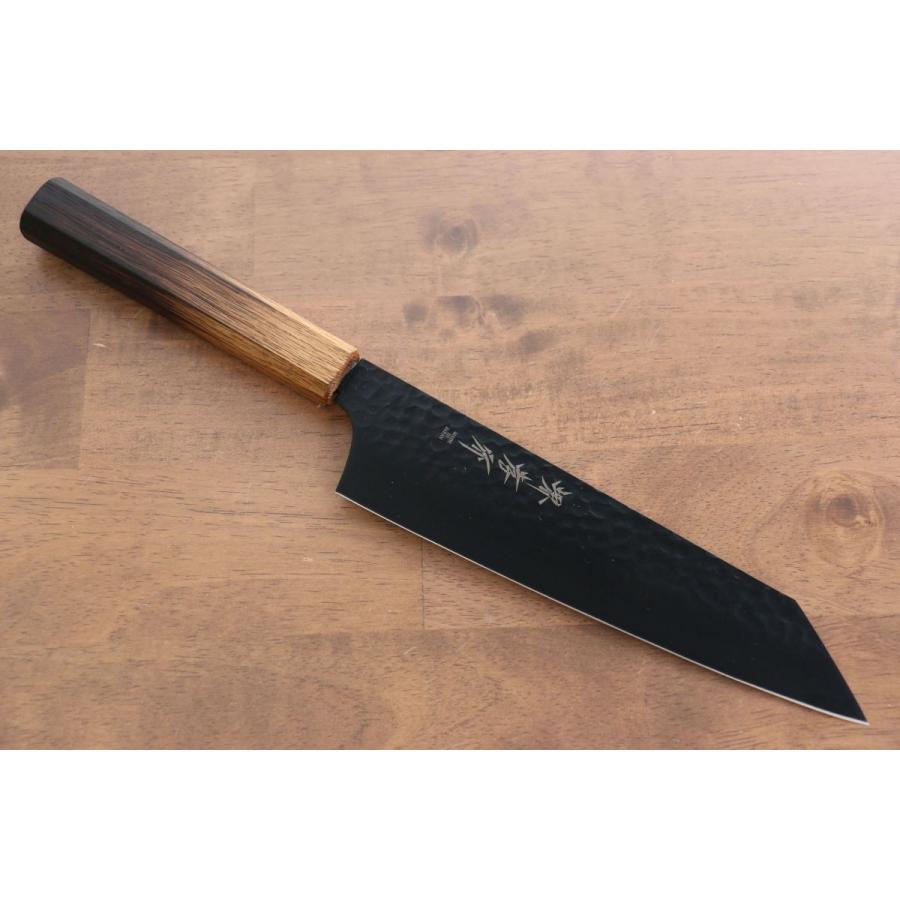 堺 孝行 黒影 V金10号 鎚目 テフロン加工 切付牛刀包丁 和包丁 190mm