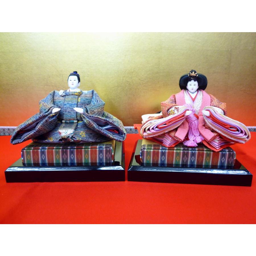 ひな人形親王単品☆豆サイズ☆豆G(小道具・親王台付き)☆殿袖幅18cm