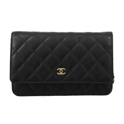CHANEL（シャネル） チェーンウォレット レディース ブラック AP0250