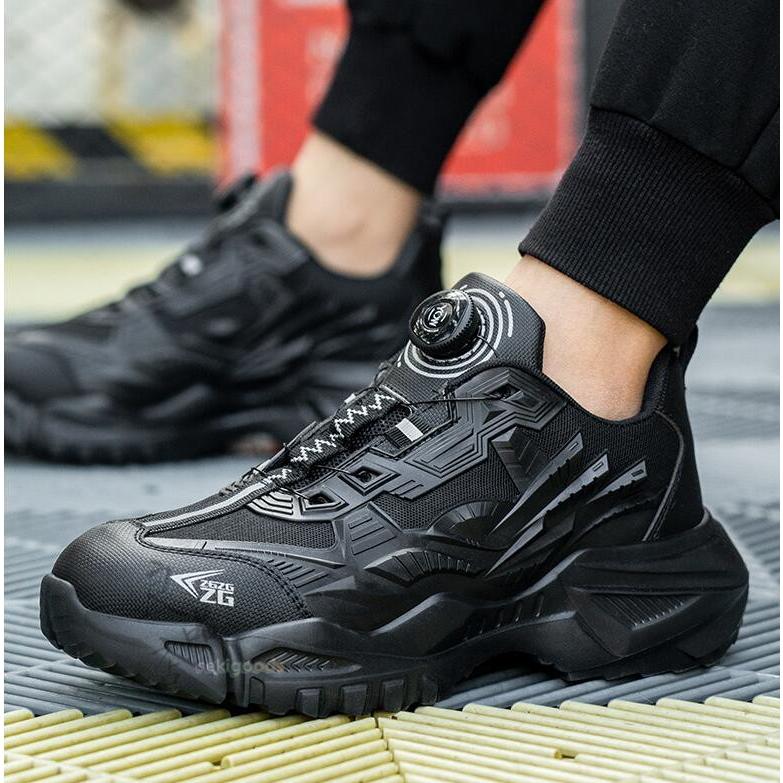 紐なし 安全靴 おしゃれ メンズ レディース 女性用 ハイカット