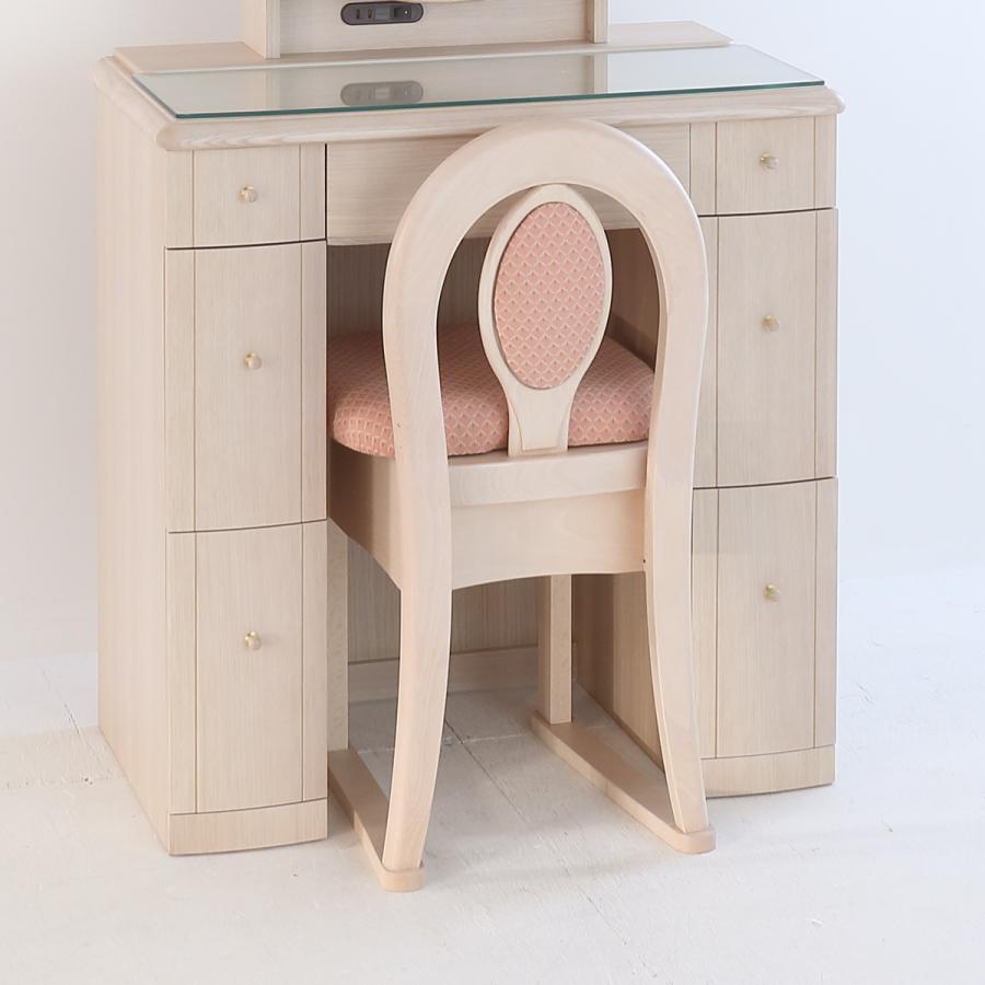 関本家具装芸 ドレッサー用椅子 タイプK 収納付き 買い換え 4色