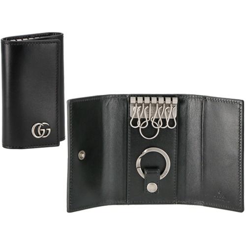 GUCCI（グッチ） キーケース レディース GGマーモント ブラック 435305