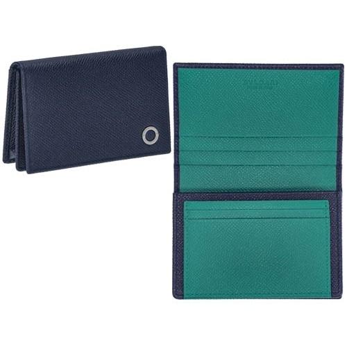 BVLGARI（ブルガリ） 名刺入れ メンズ マン ブルー 288287 BLUE MEDIUM