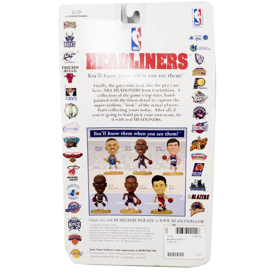 NBA フィギュア Headliners 1996 Edition NIB (4 Player Pack