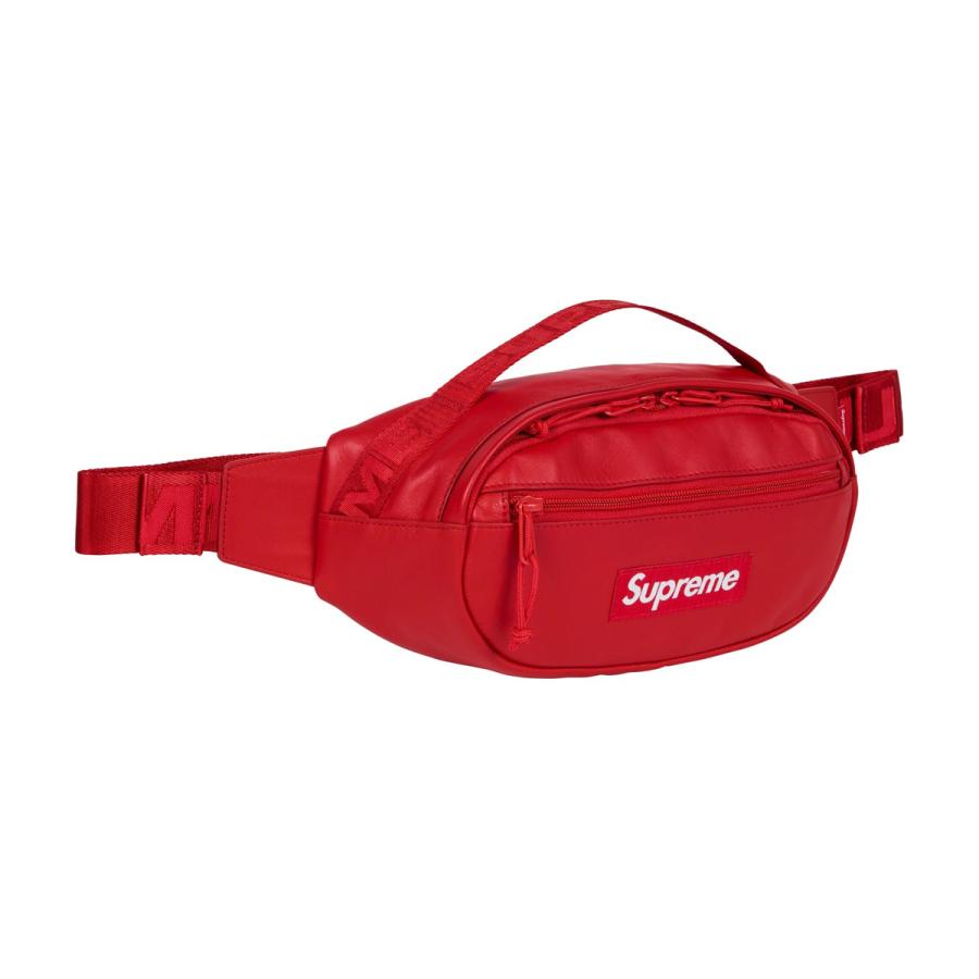 Supreme（シュプリーム） 23FW Supreme Leather Waist Bag Red