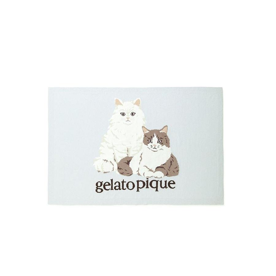 gelato pique（ジェラートピケ） キャットジャガードブランケット