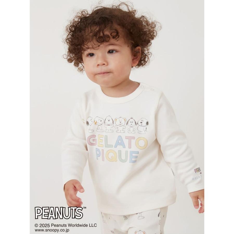 gelato pique（ジェラートピケ） ベビー PEANUTS PUPPIES ワンポイント