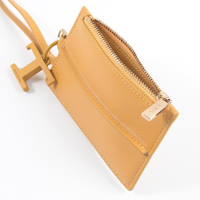 TOD'S（トッズ） レザーネックカードホルダー Tタイムレス