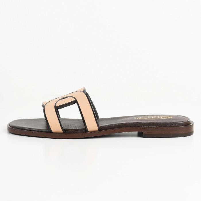 TOD'S（トッズ） フラットサンダル 靴 レザー XXW70K0GU70MID