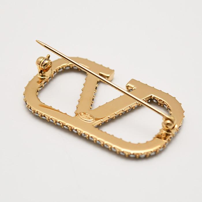 VALENTINO（ヴァレンティノ） ブローチ アクセサリー Vロゴ