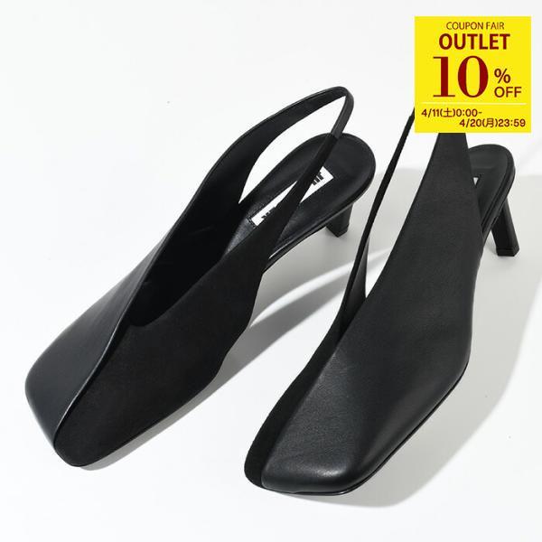 JIL SANDER（ジルサンダー） パンプス スクエアトゥ レザーパンプス