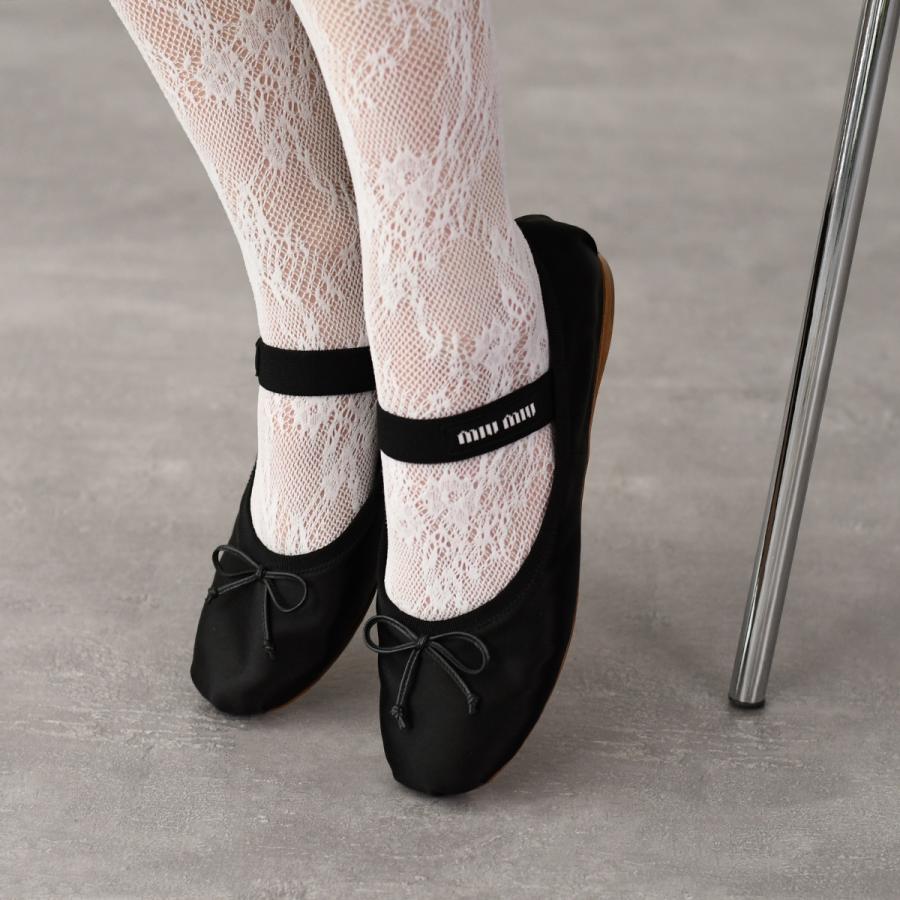 miu miu（ミュウミュウ） シューズ バレエシューズ サテンバレリーナ