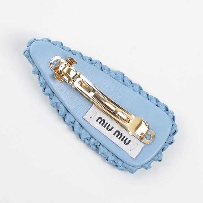 miu miu（ミュウミュウ） ヘアアクセサリー クリップ アクセ ウーブン