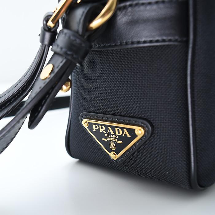 PRADA（プラダ） ロゴ ジャガード ナイロン カメラバッグ 1BH089 UCW