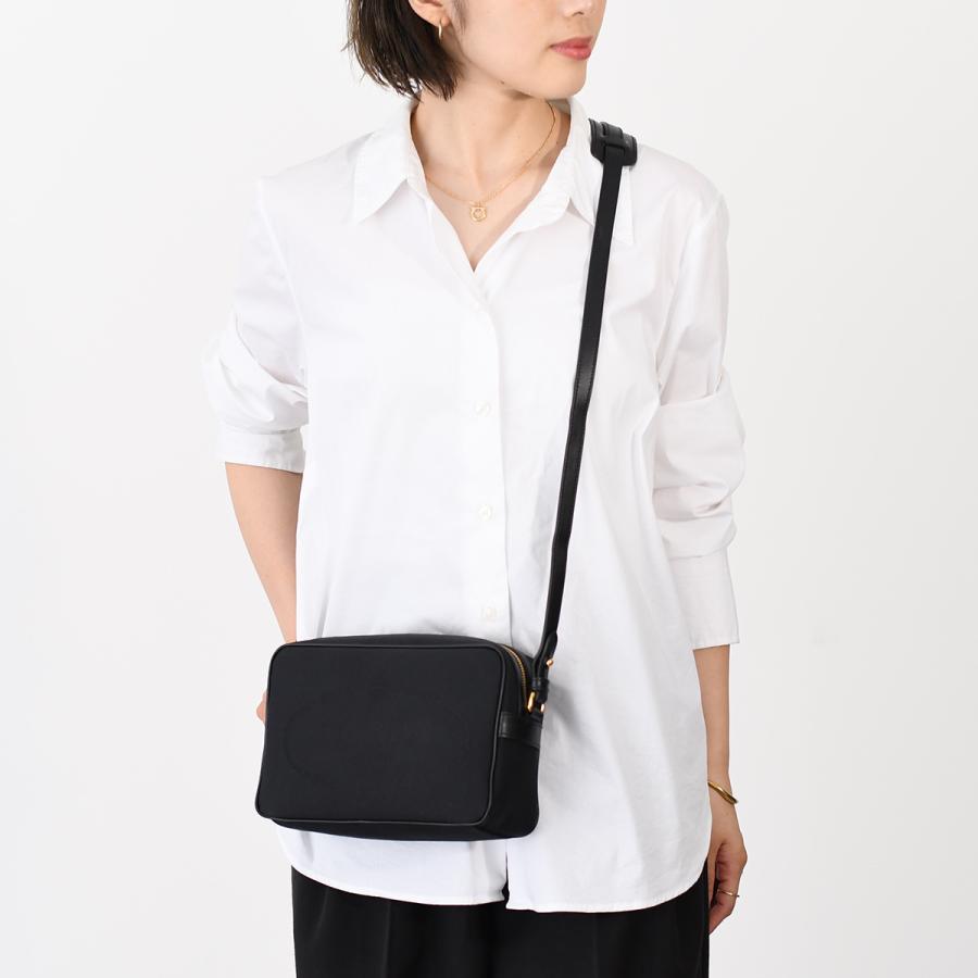 PRADA（プラダ） ロゴ ジャガード ナイロン カメラバッグ 1BH089 UCW