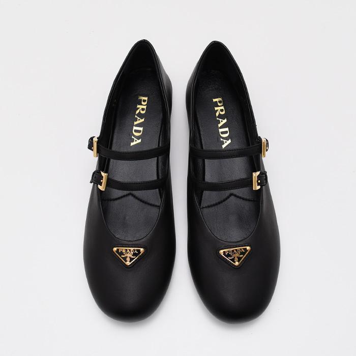 PRADA（プラダ） フラットシューズ バレエシューズ ナッパレザー