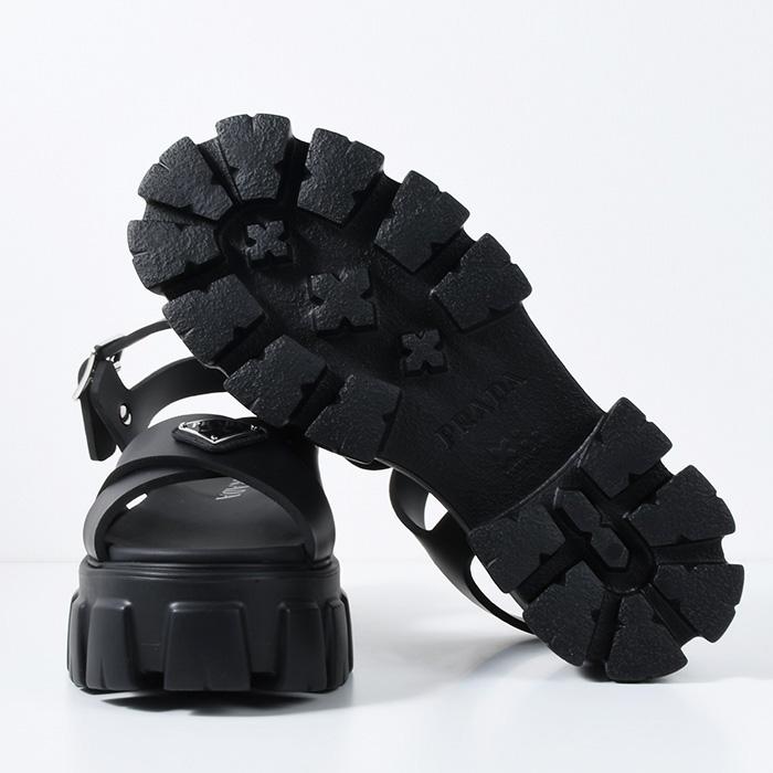 PRADA（プラダ） モノリス ラバー サンダル シューズ 1X382N 3LKK
