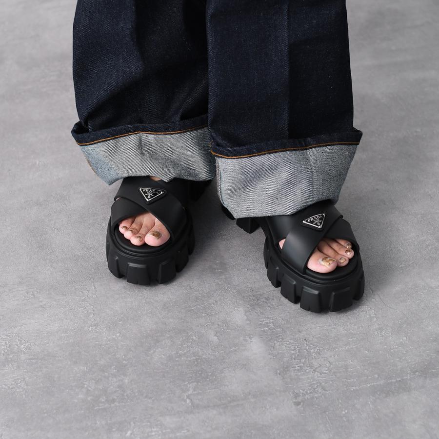 PRADA（プラダ） モノリス ラバー サンダル シューズ 1X382N 3LKK