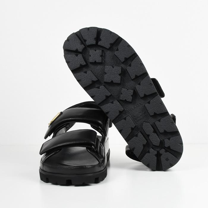 PRADA（プラダ） サンダル フラットサンダル 1X416N038 ナッパレザー