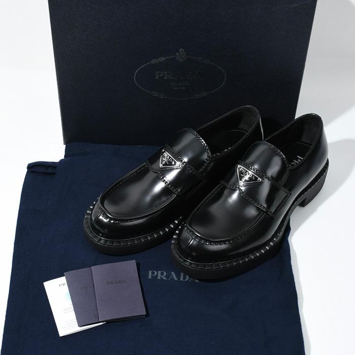 PRADA（プラダ） 靴 ローファー チョコレートブラッシュドレザー