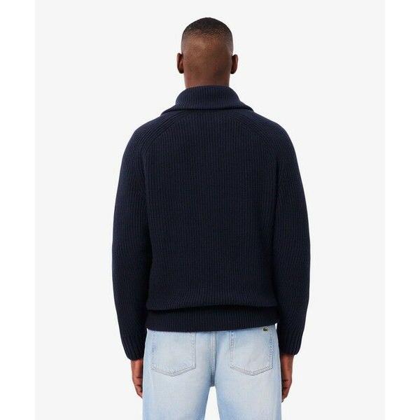 LACOSTE（ラコステ） ミドルゲージハイネックジップウールセーター