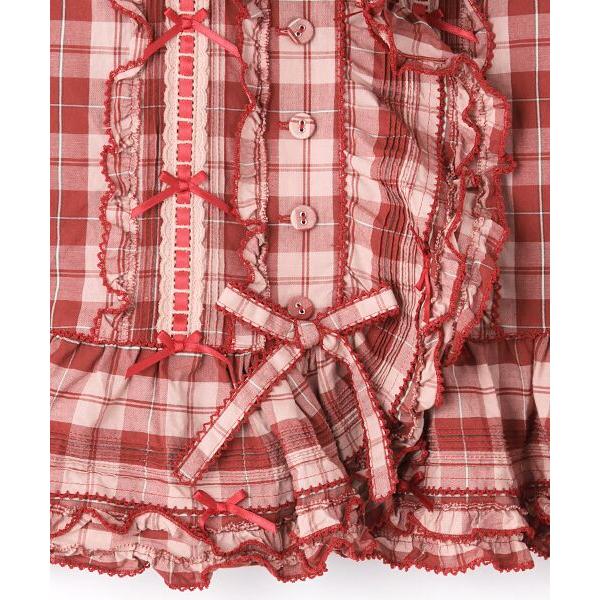 PINK HOUSE（ピンクハウス） ウサギの耳付きオリジナルチェックフード