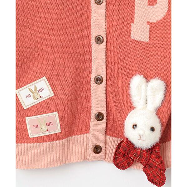 PINK HOUSE（ピンクハウス） うさぎ顔ぐるみモチーフ付きニット