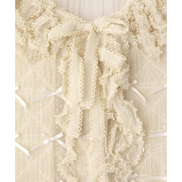 PINK HOUSE（ピンクハウス） ドットチュールオーバーブラウス