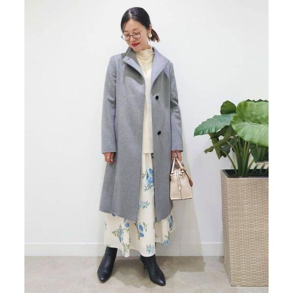 UNTITLED（アンタイトル） 【日本製／2WAY衿】スタンドカラー ロング