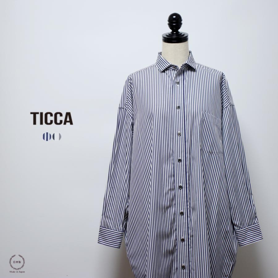 TICCA（ティッカ） スクエアビッグシャツワンピース tbds-017 ブラック