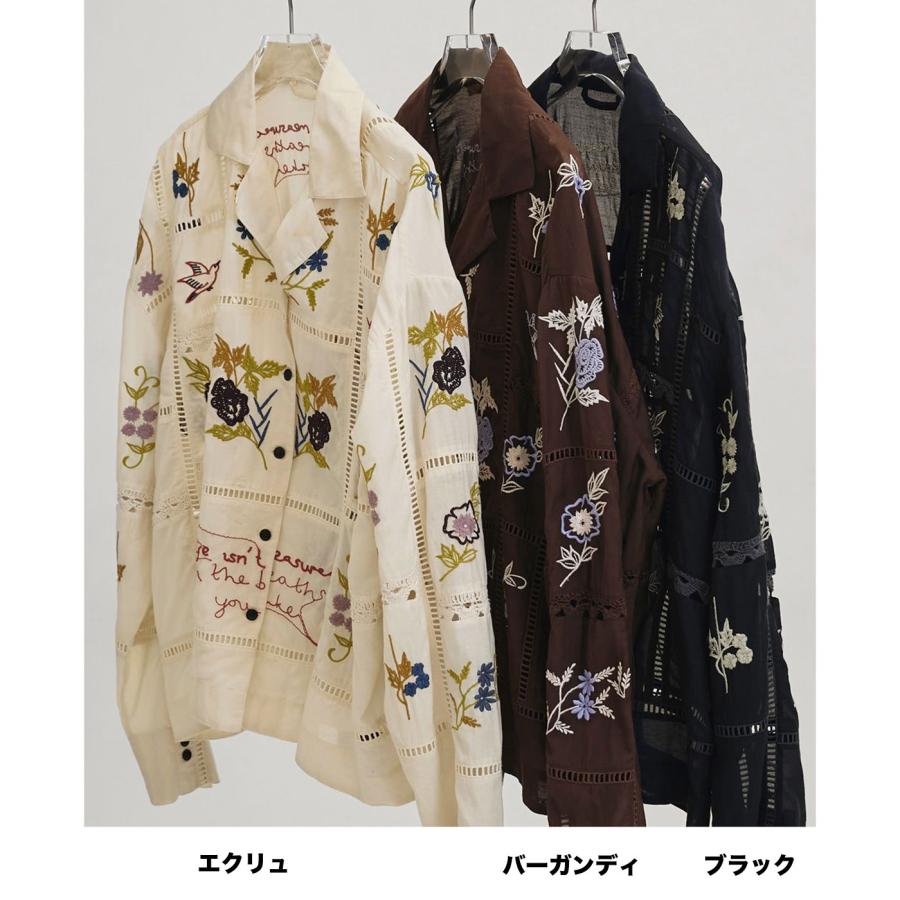 TODAYFUL Embroidery Patchwork Shirts エンブロイダリーパッチワーク
