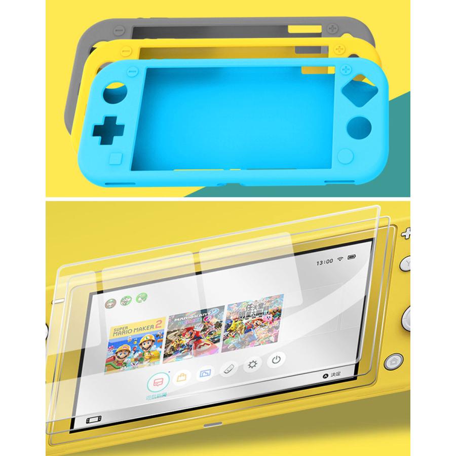 群馬直接取引】美品【Switchライト】保護フィルム、ケース、充電器、箱